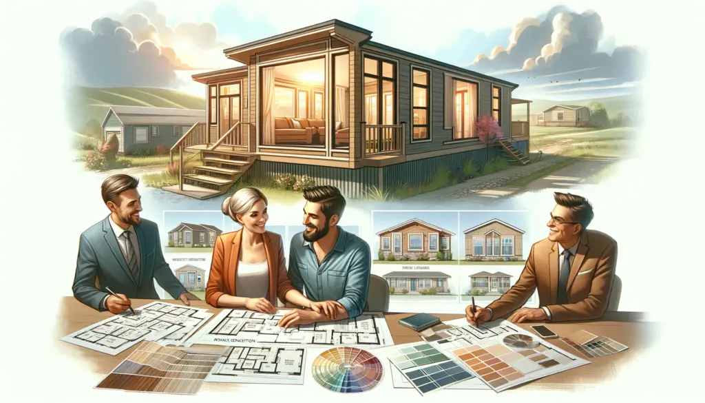 Process of building a manufactured home