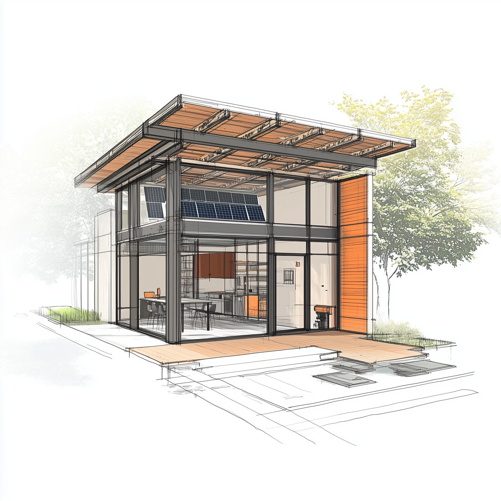 3D rendering of an ADU